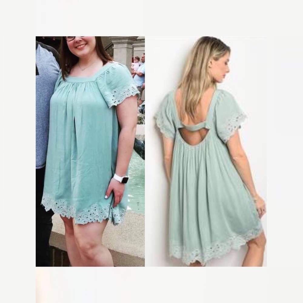 Bohemian Square Neck Loose structure Mini Dress
